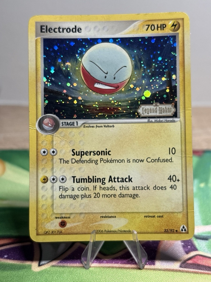 Electrode 32/92 Ex Legend Maker Reverse Holo Stamped Pokémon Card