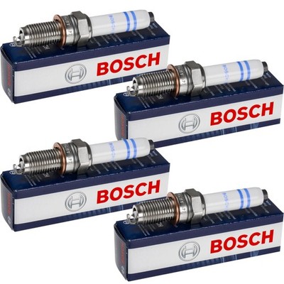 4x BOSCH Zündkerze für VW Polo 6R 6C 1.2 TSI 16V AW1 BZ1 1.0 1.4 Golf VII