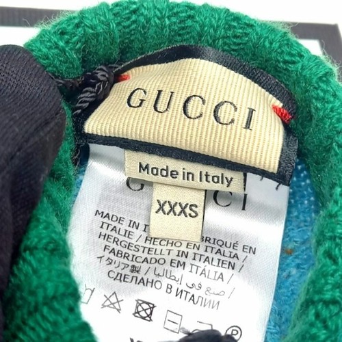 Gucci Strawberry Design Blue Dog Wear Dog Wool Sweater Size XXXS Unused Q8 - Picture 4 of 10