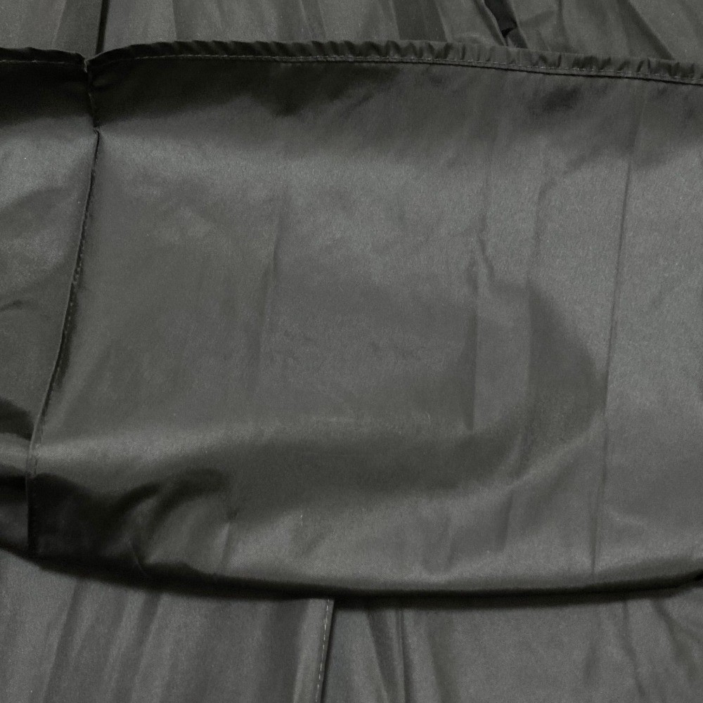MONCLER GONNA Nylon Pleated Long Skirt, Size 38, Black Women USED