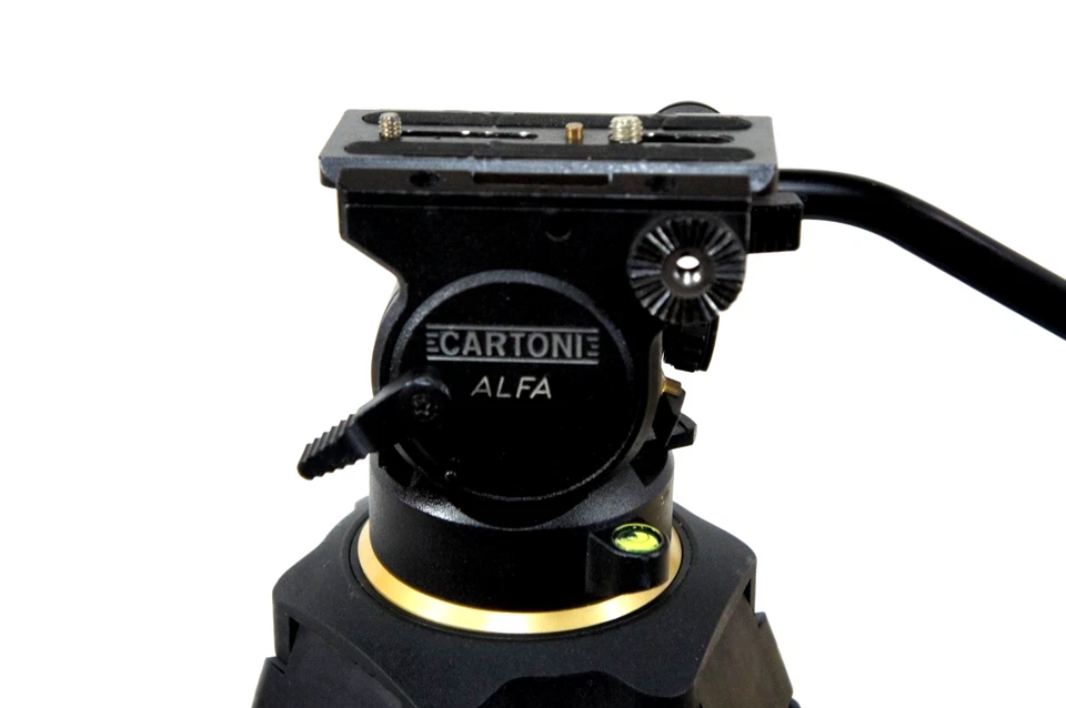 CARTONI ALFA HEAD 100mm PAN BAR PLATE BAG TDKNOB  DA TRIPOD SYSTEM SERVICED 22Lb - Image 4 of 4