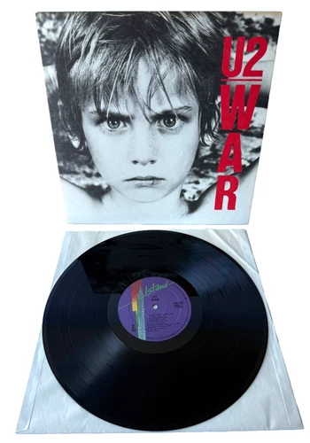 U2 - War  Vinyl LP Record - Island Purple Label - First Press - Gatefold  VG+/EX