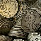 90$ Walking Liberty Half Dollar (1916-1947) Lot of 5 - Random Year