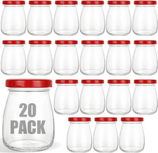 20 PCS Small Glass Jars with Lids, 100Ml Spice Mason Jars, Clear Small Glass Sto