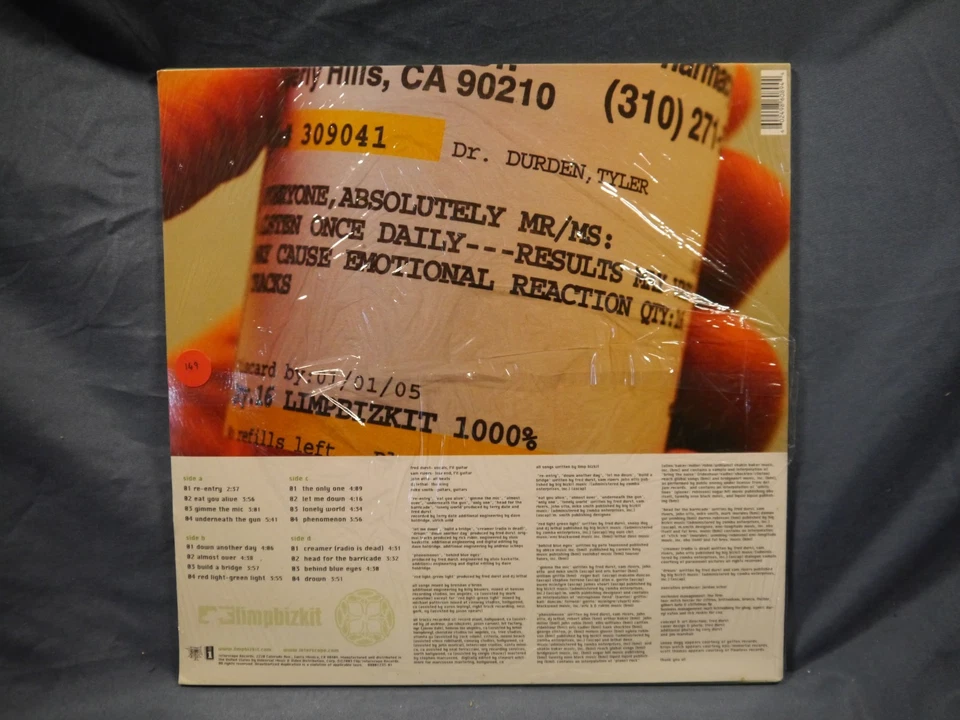 LIMP BIZKIT -RESULTS MAY VARY 2VINYL LP 1ST US 2003 PRESS - Image 3 of 4