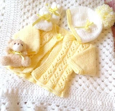 Newborn  Hand knitted  Baby Layette