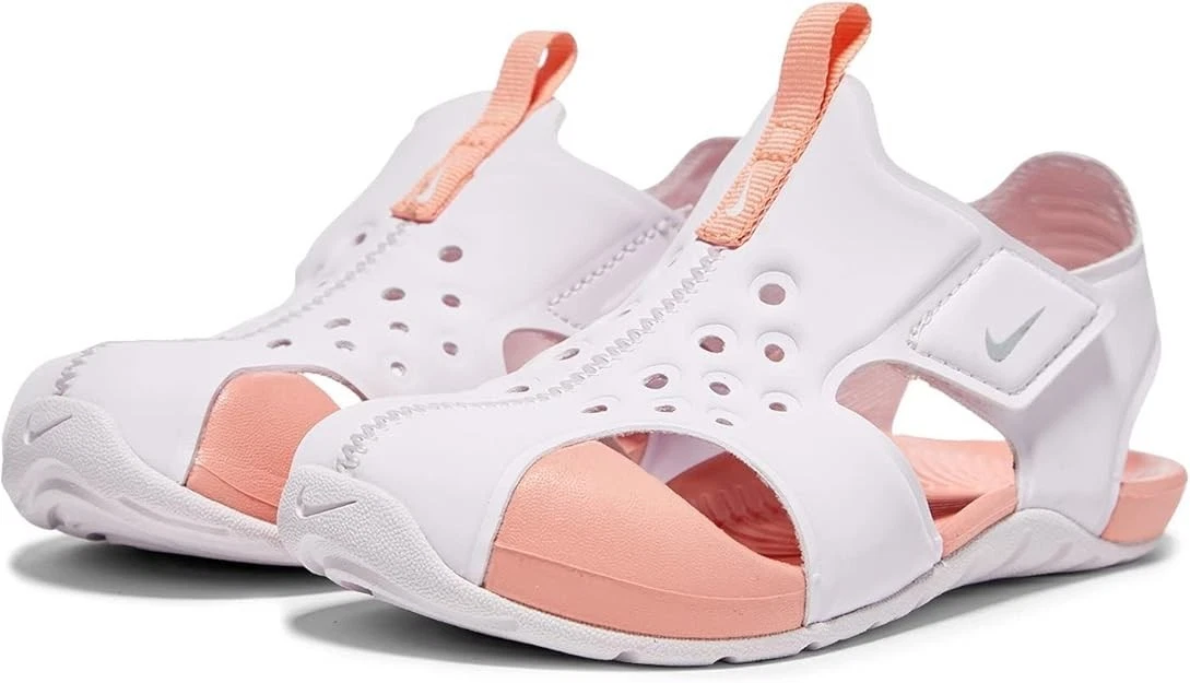 Nike Sunray Protect 2 sandali rosa bianco bambini taglia 3 scarpe acqua