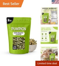 Pumpkin Seeds - Roasted Salted - 2 lb - No Shell Pepitas - Packed in New York...