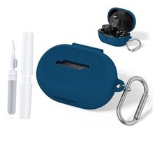 for Bose New QuietComfort Earbuds 2024 Case Cover with Cleaning Kit, Blue