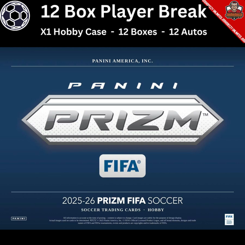 CHRISTOS TZOLIS 2025-26 Prizm FIFA Soccer Player Break 12 Box 1 Case 1892