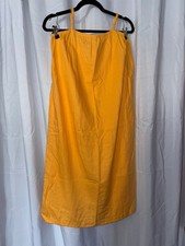 a new day Yellow Midi Slip Dress with Thin Straps