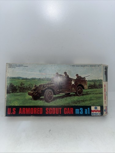 ESCI U.S. Armored Scout Car m3a1 Kit 8038, 1/72 Scale Sealed Bag - Picture 1 of 10