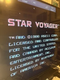 Star Voyager (Nintendo NES) Cleaned Tested Working