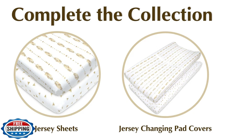 American Baby Company Estampado 100% Algodón Tejido Ajustado Contorneado C Foto 2 de 2