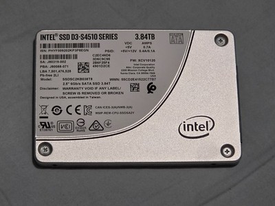 Intel D3-S4510 Series 3.84TB SATA 6Gb/s 2.5'' SSD SSDSC2KB038T8 *** Health 58%