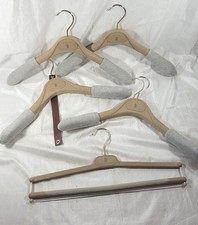 LOT: 5 Brunello Cucinelli Composite Hangers - 4 Padded Jacket  1 Flocked Pants
