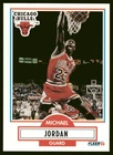 1990-91 Fleer #26b Michael Jordan HOF NBA Basketball Bulls Card