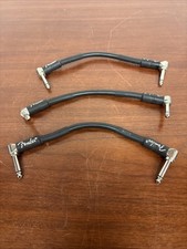 Lot Of 3 Fender Genuine Patch Cables 9&rdquo;