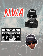 NWA 4pc Stickers Pack