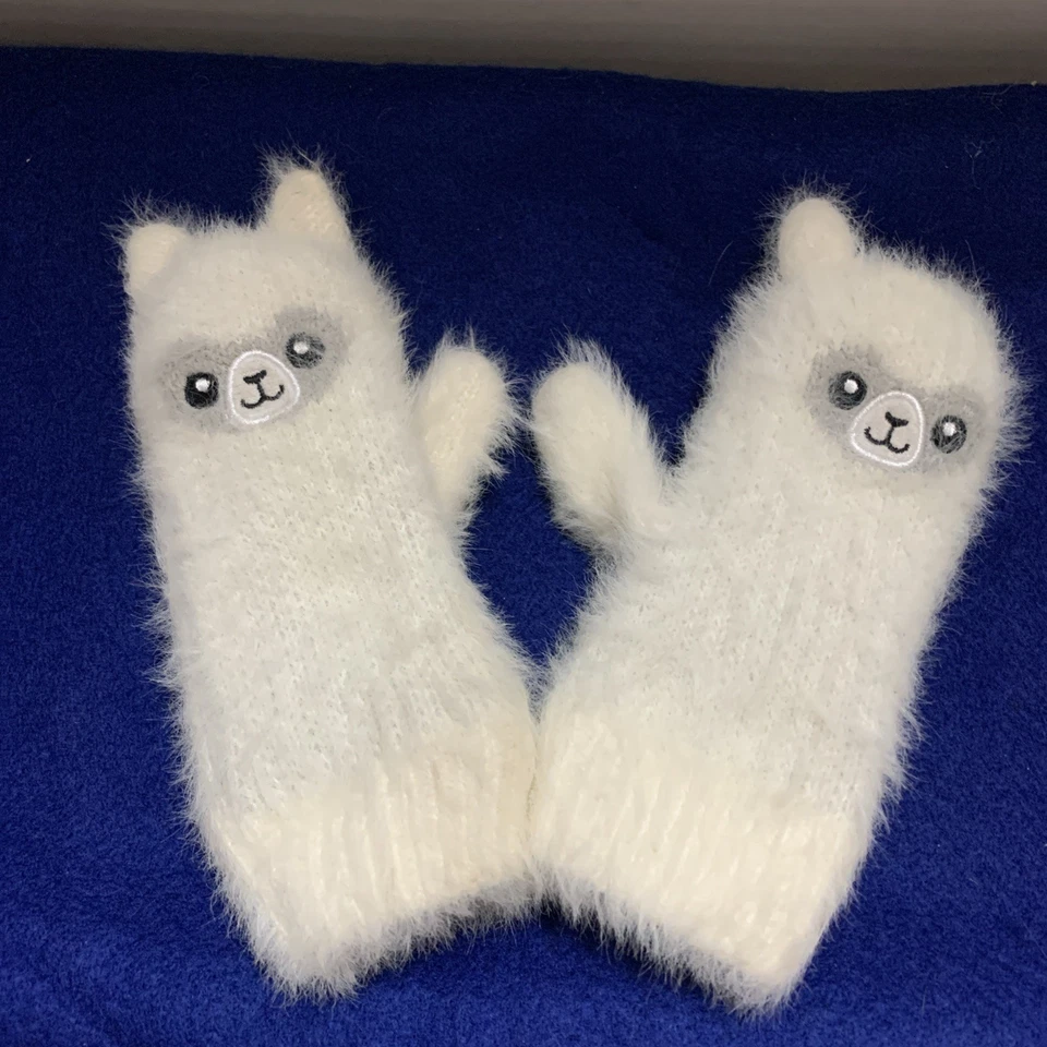 Barnes & Noble Kinder Lama Fäustlinge mit Etikett. One Size.