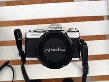 Minolta XD-11 35mm SLR Film Camera w/ Extra Lenses/Manual/Hard-Sided Storage Bag
