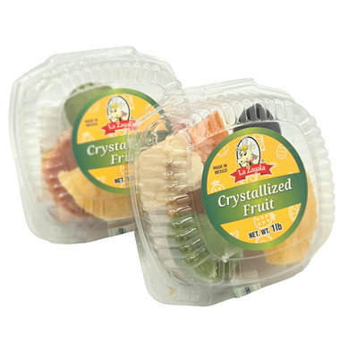 FRUTA CRISTALIZADA/ CRYSTALIZED FRUIT 1 LB 2 PCK.