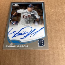 2013 Topps Chrome AUTO ROOKIE Avisail Garcia #66 Tigers Baseball Card (f5)