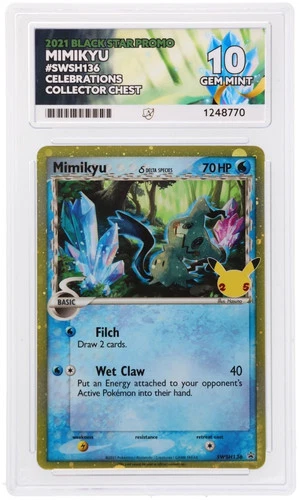 Ace 10 Mimikyu SWSH136 Black Star Promo Gem Mint Pokemon
