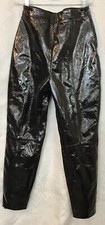 Leather Pants Black Shiny Patent Tag Missing Size Around Size 25