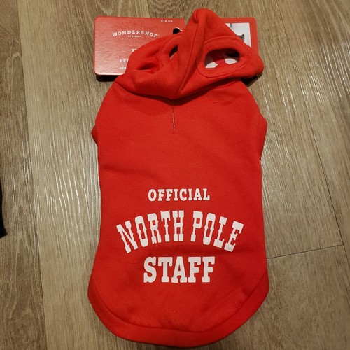 North Pole Dog and Cat Hoodie - Red 