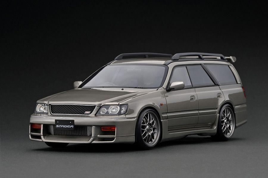 ミニカー 1/18 Nissan STAGEA 260RS (WGNC34) Ignition Model 1:18 Nissan Stagea 260RS (WGNC34) in White