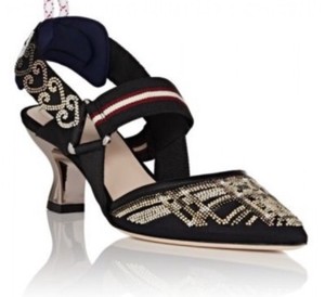 embellished low heel shoes