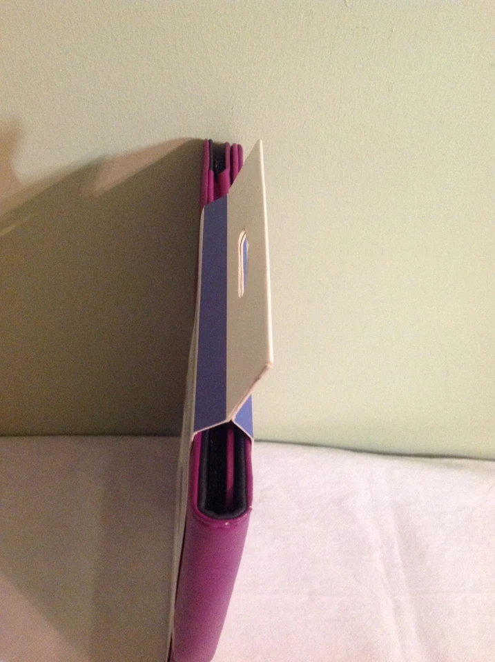 Splash Safari Slim Profile Purple Leather Folio Case for IPad & IPad 2 Sealed  Foto 3 de 3
