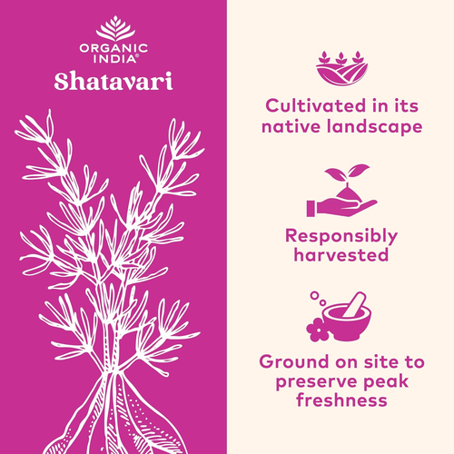 ORGANIC INDIA Shatavari Capsules - Herbal Supplement, Supports Hormonal Balance, - Picture 4 of 12