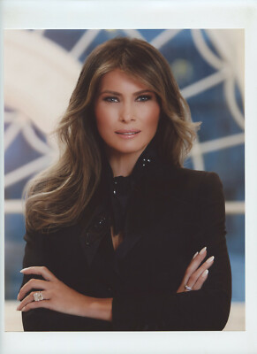 8x10 Official Secret Service White House Portrait 1st Lady Melania Trump Photo