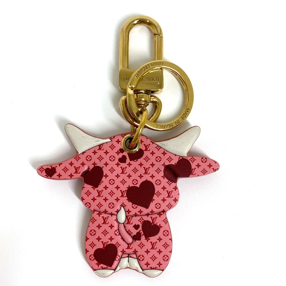 LV Cow KeyChain Bag Charm Decorative Accessory