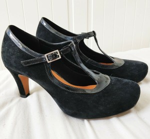 black suede mary jane shoes