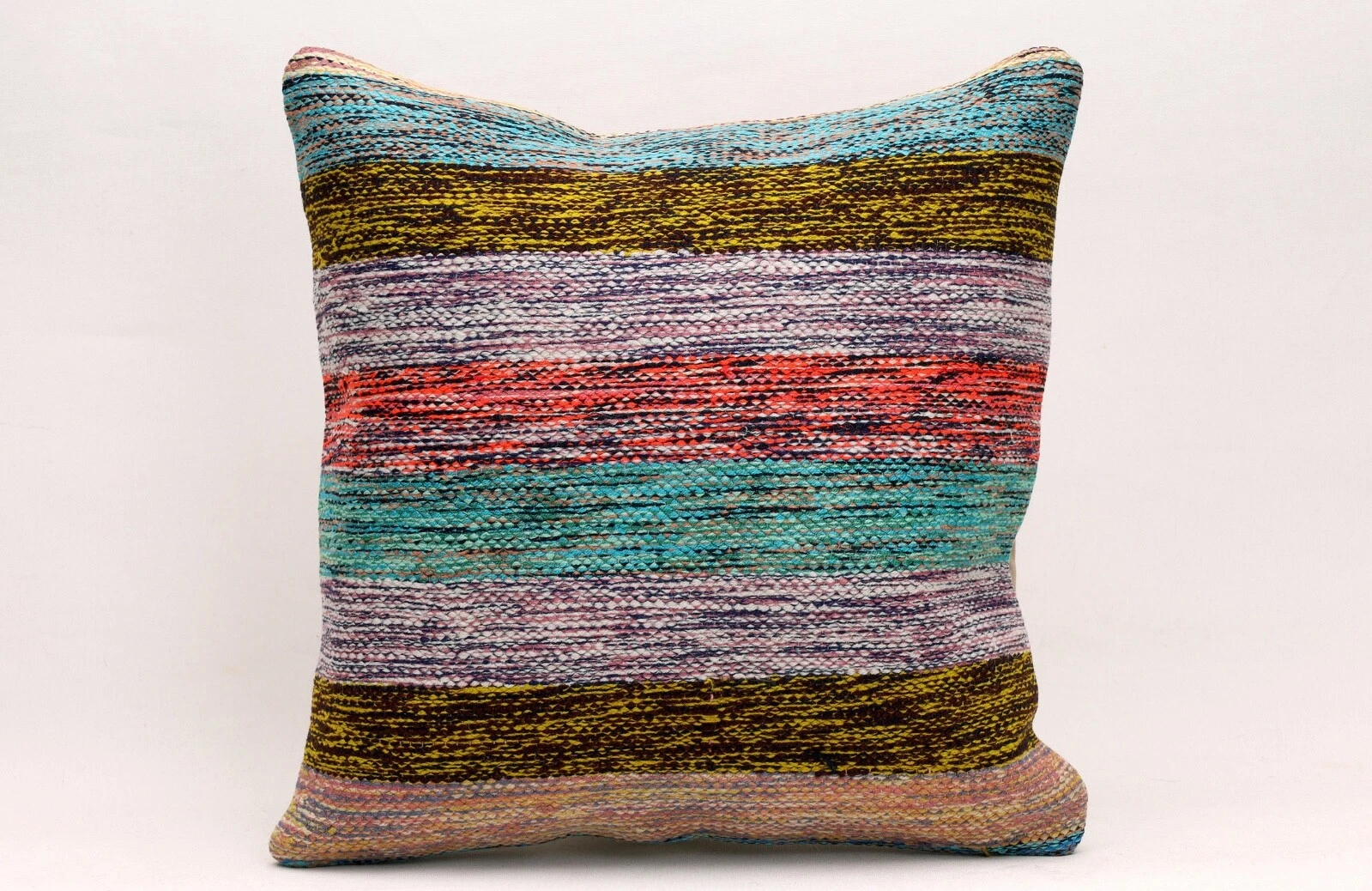 Kilim Pillow Cover, 16x16 in, Ethnic Pillow, Throw Pillow, Decorative Pillow