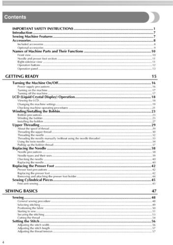 Baby Lock Ellure PLUS BLR3 Embroidery Machine INSTRUCTION GUIDE MANUAL - Picture 4 of 6