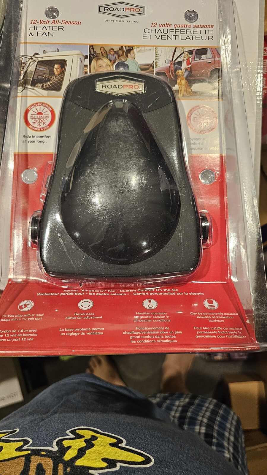 Calentador y ventilador RoadPro 12V para todas las estaciones - Mantente tostado o enfríjate AF en cualquier lugar ¡COMPRA CALIENTE!
