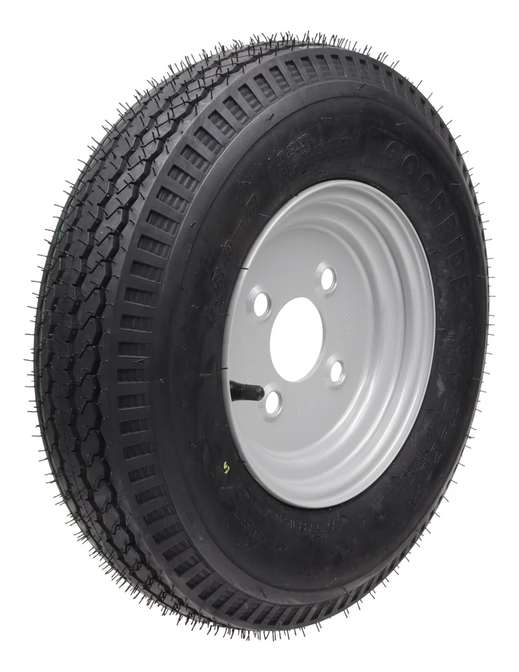 2 Stück Komplettrad 4.80 / 4.00-8 62M 8-Zoll Anhänger Rad Reifen Felge Deli Tire - Bild 4 von 4