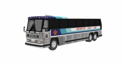 ICONIC REPLICAS 1984 MCI MC-9: BREWSTER GRAYLINE 1/87