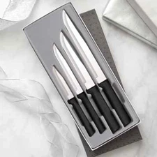 RADA CUTLERY G204 WEDDING REGISTER GIFT SET BLACK HANDLES MADE IN USA