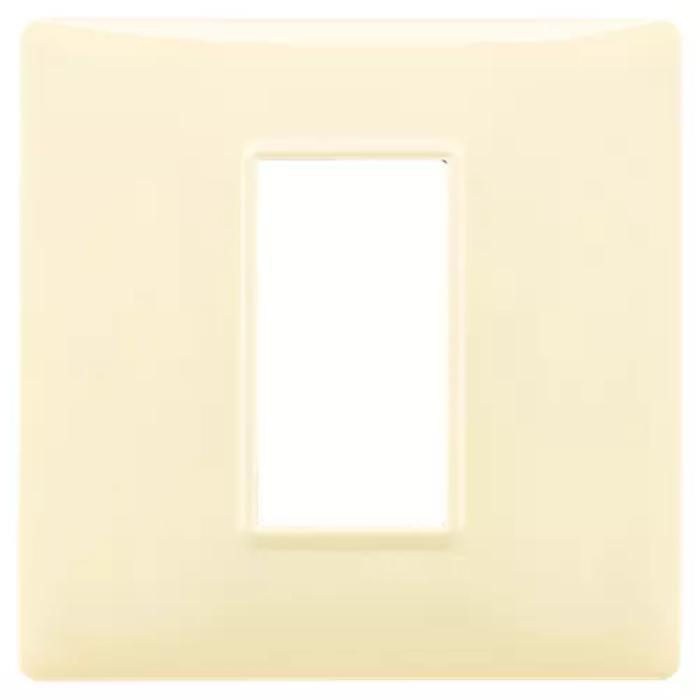 PLANA PLACCA 1 MOD.X SCAT.TONDA CREMA
