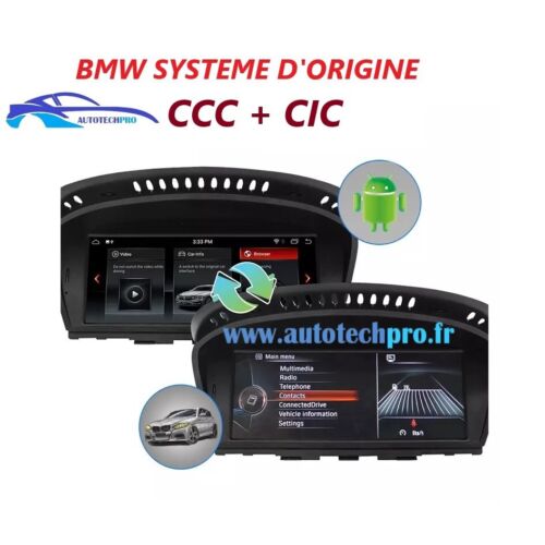 ECRAN CARPLAY-ANDROID AUTO BMW SERIE SERIE 3/5/6 E90 E91 E92 E93 E60 E61 E63 E64 - Picture 7 of 9