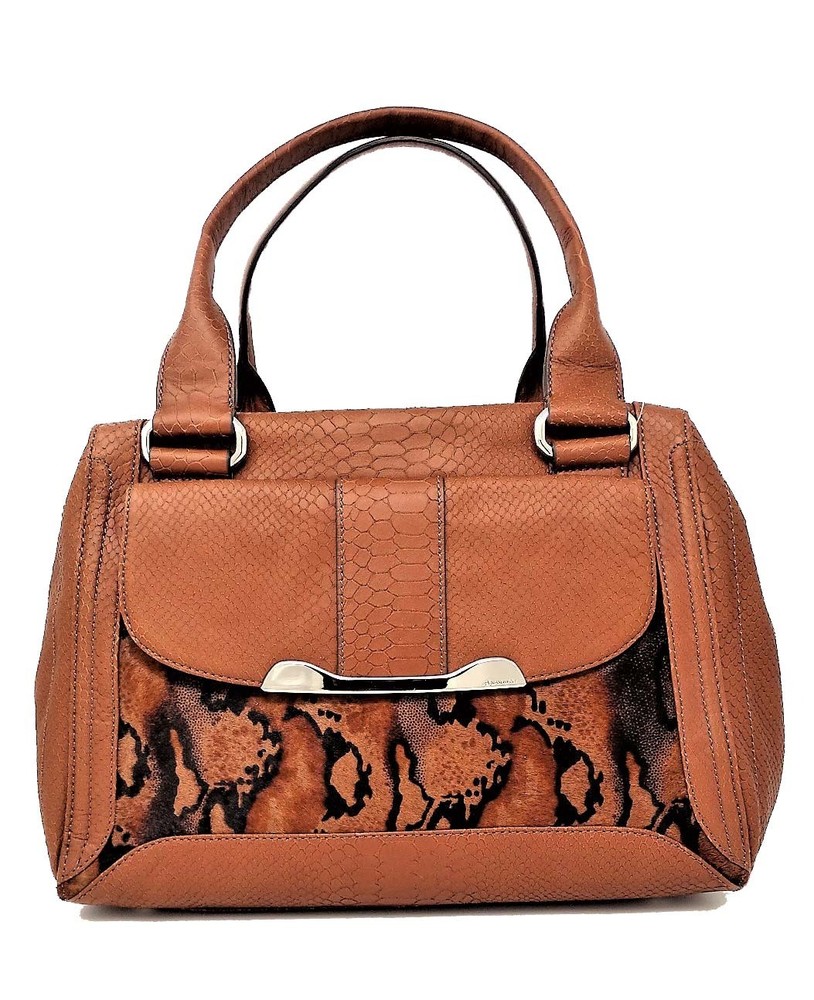 BRAND NEW B , MAKOWSKY RUSSELL E/W SATCHEL MAPLE MSRP: $298.00