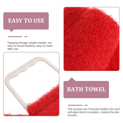 Silicone Shower Towel Bath Man Exfoliating Scrub Cloth Back Scrubber - Picture 3 of 12
