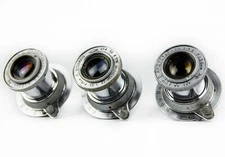 INDUSTAR - 22 Soviet Lens (3.5/50 mm) Copy Leica Mount M39 Zorki FED LTM - 3 pcs