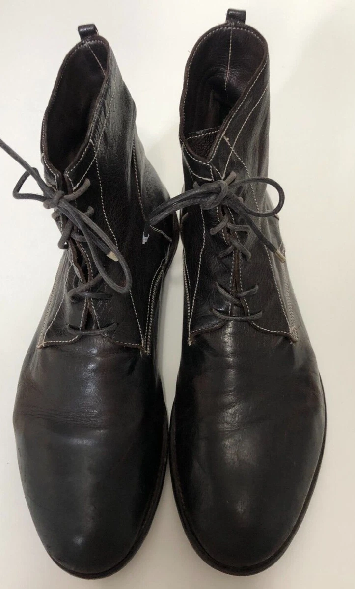 Officine Creative lace-up leather boots - Brown