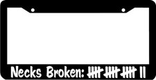 Necks Broken Plate Holder Jdm License Plate Frame